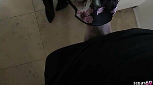 Frustrated Fit Wife with Small Tits Seduces for Hard Cheating Fuck and Rimjob