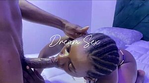 Mz slicky and effion engage in titty fuck and creampie backstage