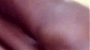 I watch this teen's creamy black pussy get pounded so hard, it's amazing