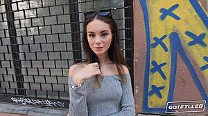 Liz Ocean, That Skinny Petite Babe, Loves Getting Her Vagina Filled With Monster Cock In Doggystyle And Cowgirl. Watch Her Blowjob Skills Too.