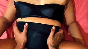 Intense fucking of latina with big tits and ass taking big cock