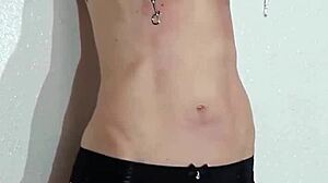 Bondage Machine Whips Skinny Redhead to Squirting Orgasm