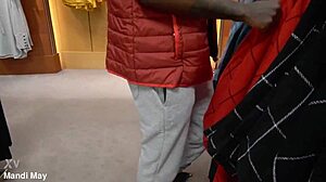 Latina girl in public outdoor for christmas gifts