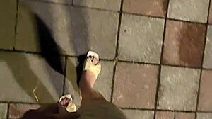 Can You Handle Ting Xuan Removing Her Panties Outdoors with a Butt Plug?