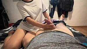 I want you to fill my mouth with your cum, padrastro