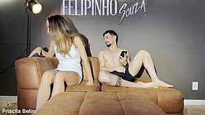 She Couldn't Hold Back and Climaxed with Her Cousin Before Her Aunt Arrived