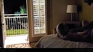 Exclamatory-Provocative Hot Young 18+ Slut Fucked Hard in Motel with Door Open for Voyeurs! Wow, That Big Cock Action!