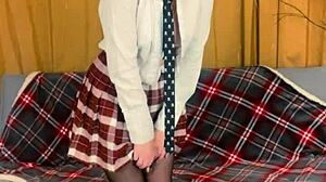 Busty Teacher Dominates With Strapon Dildo