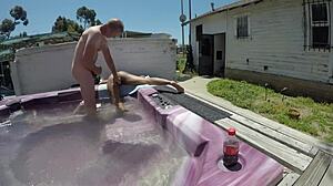 Dayanara Naked Hot Tub Left 3