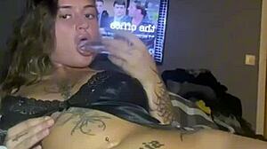 i'm a horny goth teen 18+ solo fuckin' my ass till i cum