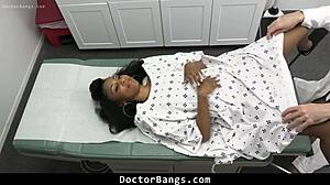 Doctor finds teen sexually active and requests a private favor - doctorbangs