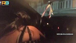man, i’m watchin my slutty wife suckin baiano’s huge black dick in public car