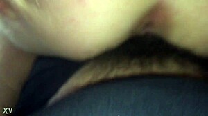 POV Creampie in Young Blonde's Shaved Pussy