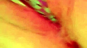 Horny fuckmeat masturbates with toys roughly