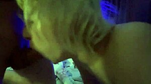 Pretty teen deepthroats after movie night