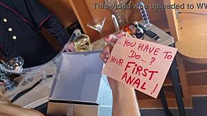 Lisa Wild's First Anal Deepthroat in Halloween Costume