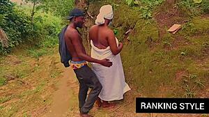 Curvy BBW Bent Over for Hardcore Outside Fucking