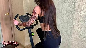 Stepson visits stepmom when dad's away