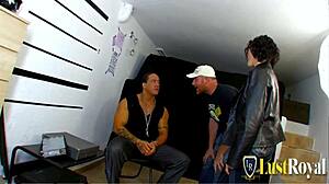 Small Tits Brunette Kthylee Bounces on Rob's Big Knob