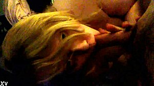 Amateur Blowjob With Blonde Tits In Homemade Setting
