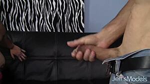 chubby goth anna anarchy contrasts with older cock in cowgirl blowjob