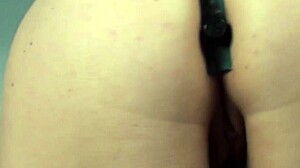 Maggie Green uses a glass dildo in her scenes