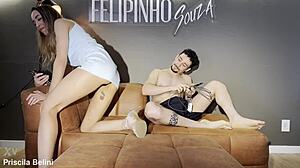 She Couldn't Hold Back and Climaxed with Her Cousin Before Her Aunt Arrived