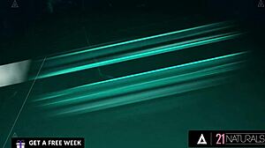 Gorgeous Brunette Nicole Love Gets Facial After Anal Sex