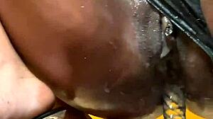 cream machine works pussy and anal with toys for black amateur