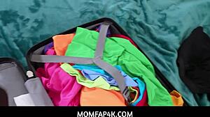 Stepmom's Huge Tits Drive Me Wild, She Notices My Hardness