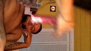 Is this asian beauty riding that fat latino dick so provocatively?