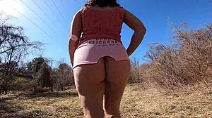 43yo Wife Flashes Big Ass at Park