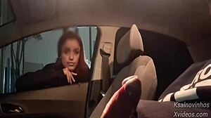 Risky Handjob For Hottie On Street In Public