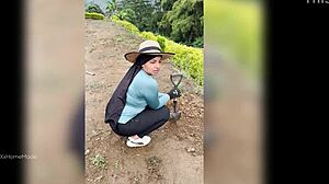 Young Colombian Babe Milks Cock For Cash