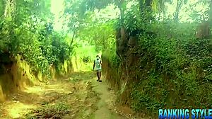 i’m just wild for this sexy girl getting pounded doggystyle in the forest