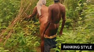 Curvy BBW Bent Over for Hardcore Outside Fucking