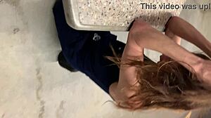 walmart parking lot public blowjob with deep throat cum explosion