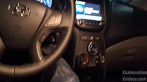 Risky Handjob For Hottie On Street In Public