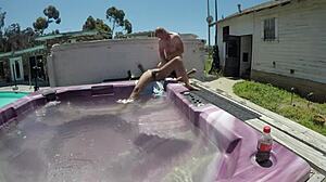 Dayanara Naked Hot Tub Left 3