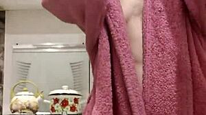 Raven-Haired Petite Chick Rubs And Fucks Tight Pussy In Kitchen