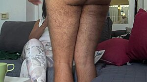 i'm stunned as stepmother reveals her hairy pussy to me