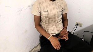 stepbrother jerking off shamelessly in roleplay domination