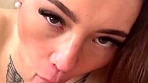 Petite Brunette Teen 18+ Model With Natural Tits - Rimming Deepthroat And Messy Cum On Face