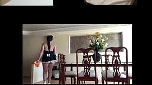 My beautiful feet give a footjob on Ninarika69.com