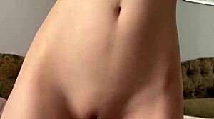 Homemade Teen Fingering and Dildo Play with Tight Pussy