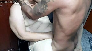 Horny Stepmom Feels Cock in Tight Pussy with Curvy Latina Blonde in Bedroom