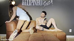 She Couldn't Hold Back and Climaxed with Her Cousin Before Her Aunt Arrived