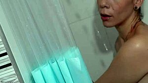 I fuck my curvy stepmom in the shower, spanking her ass