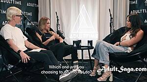 latina blonde in casting ass licking interview