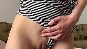 Homemade Teen Fingering and Dildo Play with Tight Pussy